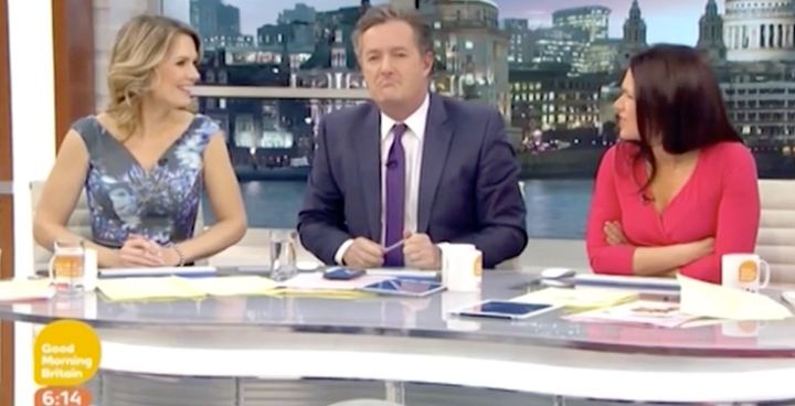 Piers Morgan rattled his co-stars with his comment