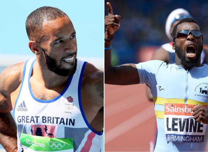 James Ellington (left) and Nigel Levine (right) were injured in a motorbike accident in Spain