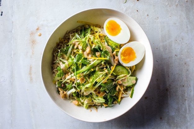 <p>Two words: <a rel="nofollow" href="http://www.bonappetit.com/recipe/crunchy-veg-bowl-with-warm-peanut-sauce?mbid=synd_huffpotaste" target="_blank">peanut sauce</a>.</p>