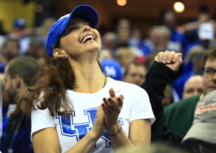 Ashley Judd at a Univ. of Kentucky basketball game in March 2015. 