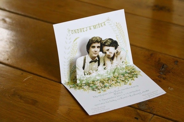 <p>Our cards did not include our faces. If only I’d known that was an option.</p>