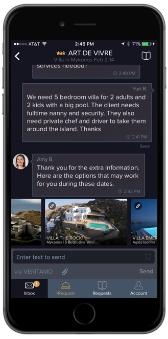 VERITAMO B2B messaging