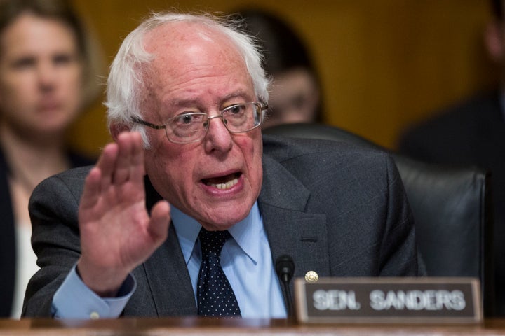 Sen. Bernie Sanders (I-Vt.) speaks during Oklahoma Attorney General Scott Pruitt's Senate Environment and Public Works Commit