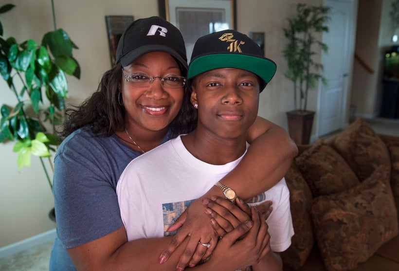 Khalique-Vialva and Mom