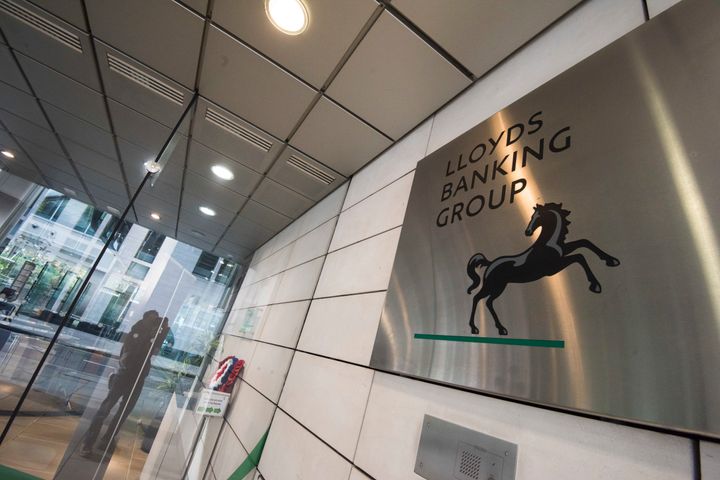 Lloyds Banking Group topped the list