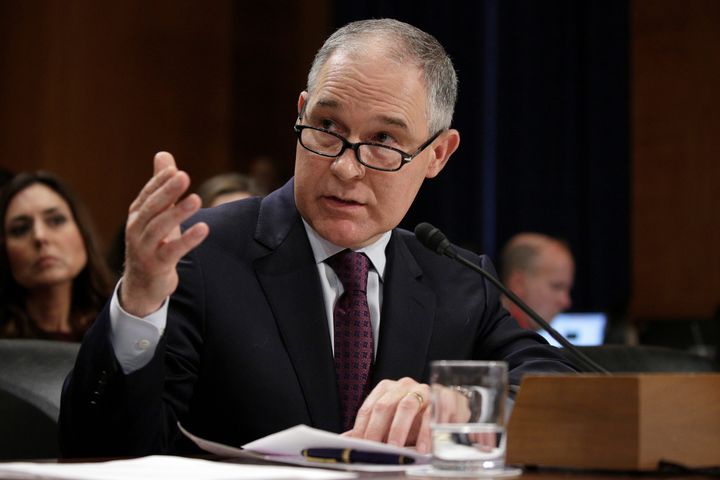 Scott Pruitt, testifying before the Senate Environment and Public Works Committee on Jan. 18, 2017, was asked about the lawsuits he filed against the EPA as attorney general of Oklahoma.