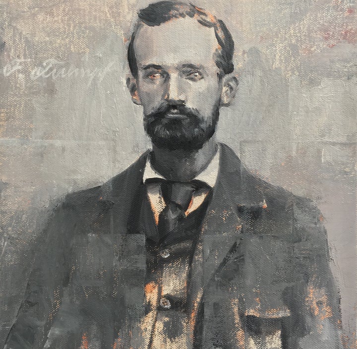 <p>Frederick Trumpf from Germany by artist, Michael Hall.</p>