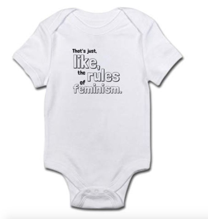 feminist baby onesie