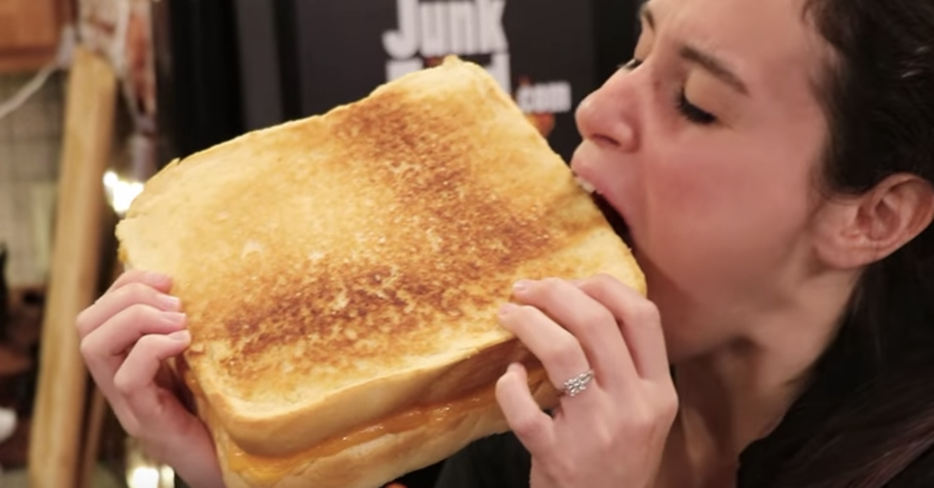 Everything Is Oversized (And Awesome) In This Giant Grilled Cheese