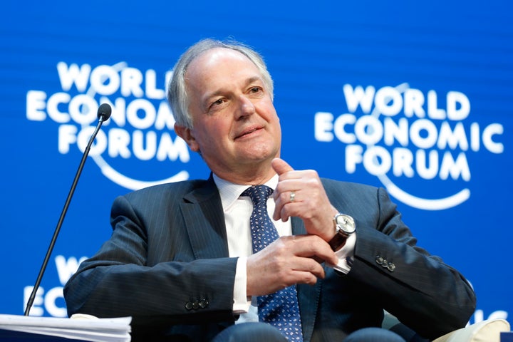 Paul Polman, chief executive officer of Unilever Plc, pauses during a session on day three of the World Economic Forum (WEF)