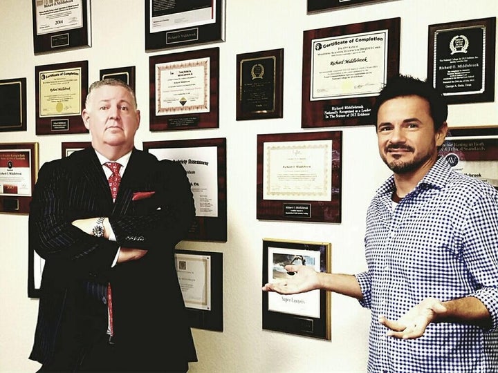 <p>A very knowledgeable Richard Middlebrook (left) and an annoyed Jon Vaughn (right).</p>