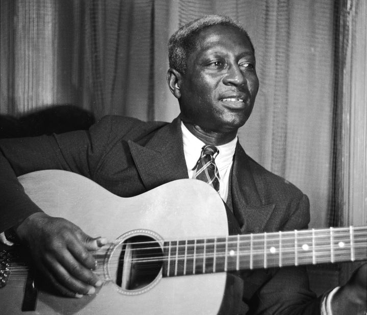 Iconic folk-blues singer Huddie Ledbetter, known as Leadbelly, back in 1937. 