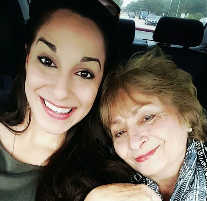Christina and grandma get their selfie on. 