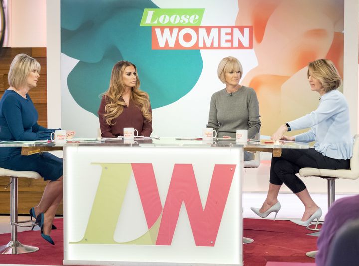 Katie is a regular on the 'Loose Women' panel