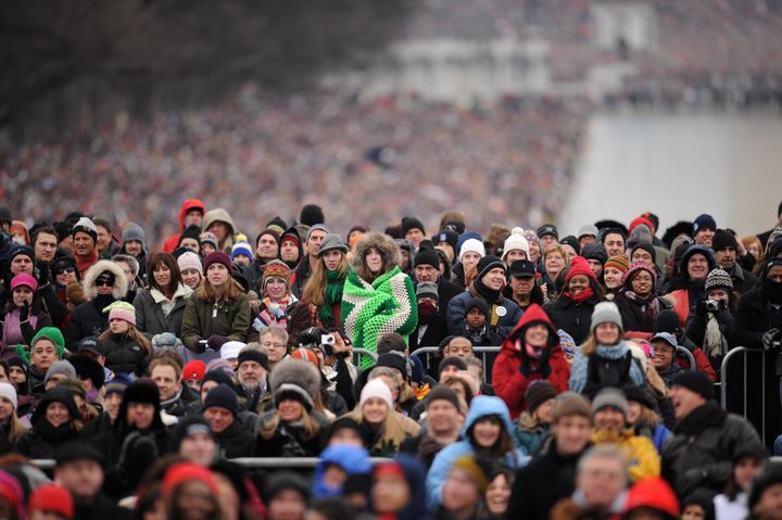 Thousands attended Barack Obama's inauguration celebrations in 2009.