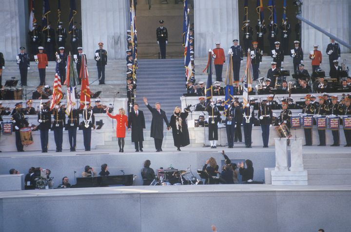 Bill Clinton, 42nd President, at Lincoln Memorial Opening Concert's pre-Inaugural event January 17, 1993 in Washington, DC.