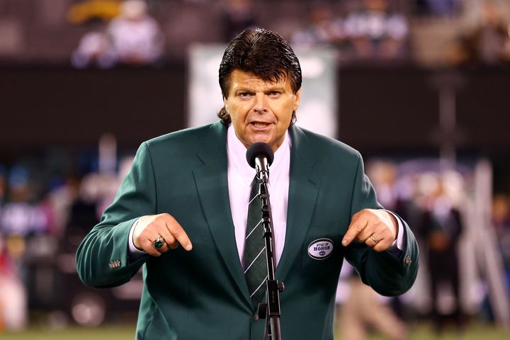 Mark Gastineau, pictured in his 2012 induction into the Jets' Ring of Honor, told WOR, "I led with my head all the time."