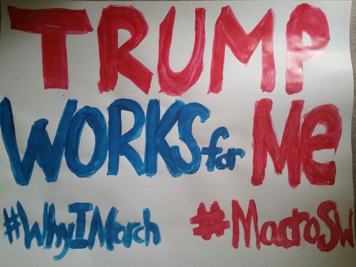 My sign is ready to go for the Women’s March! I wish I was a better artist.