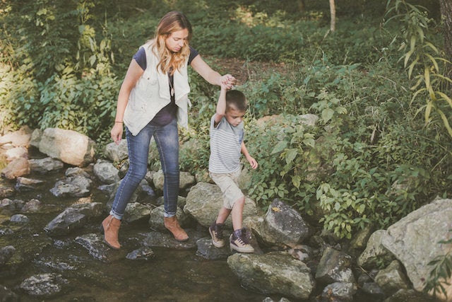 Andrea and her son