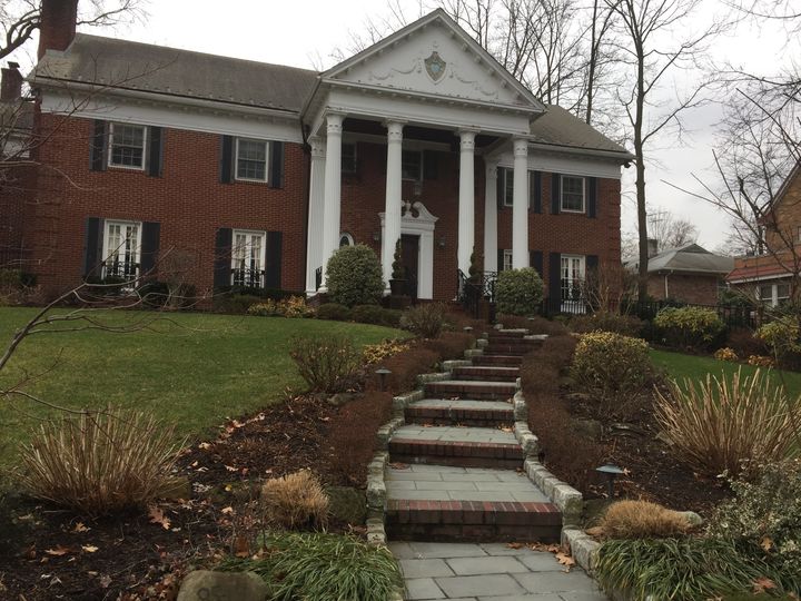 The 23-room house where Donald Trump spent a good portion of his childhood. When a reporter rang the doorbell on Inauguration Day, a woman who said she lived in the house answered and said, "Shouldn't you be watching television?"