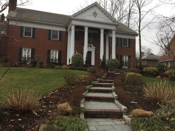 The 23-room house where Donald Trump spent a good portion of his childhood. When a reporter rang the doorbell on Inauguration