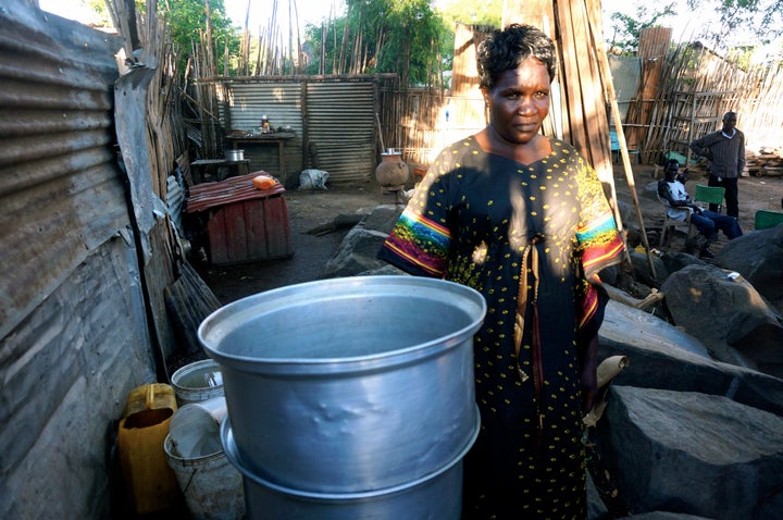 Oyella William makes extra cash by distilling and selling the local spirit siko at home. But she often has to suffer harassment from her customers, who sit drinking in her backyard all day.