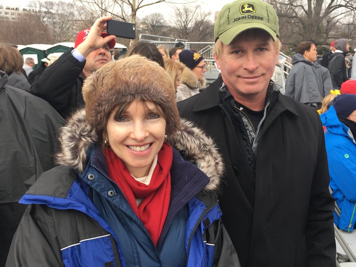 Kim Silvernagel of Maryland and her brother Ed Ritz from Akron, Iowa, want Trump to help farmers.