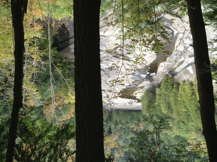 2013-My view through the trees in Trenton Falls, NY 