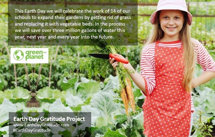 GreenOurPlanet.org helps schools plant teachable gardens. 