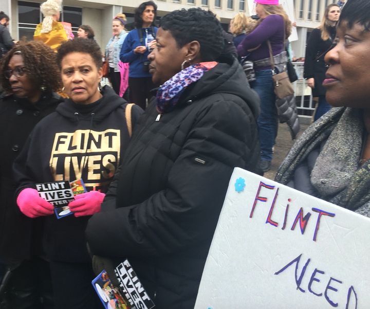 A group came from Flint, Michigan, to ask President Donald Trump to help address the city's water crisis.