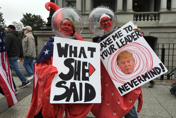 Hundreds of thousands of people turned out for the Women's March in Washington, D.C. 