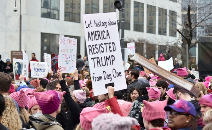 Pink pussyhats have become a symbol of the movement.