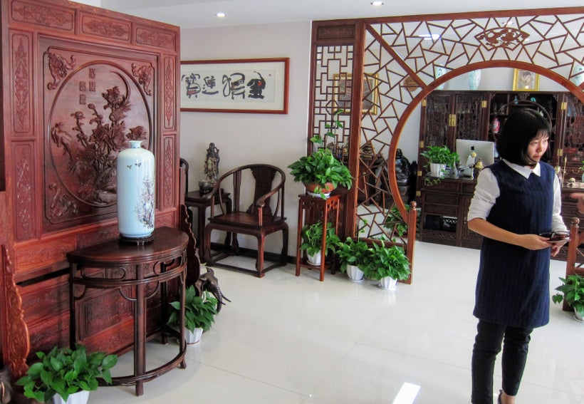 Emily’s father’s private tea room, Xi’an, China