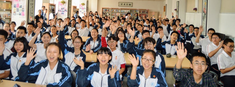 Chinese high school students in Xi’an City