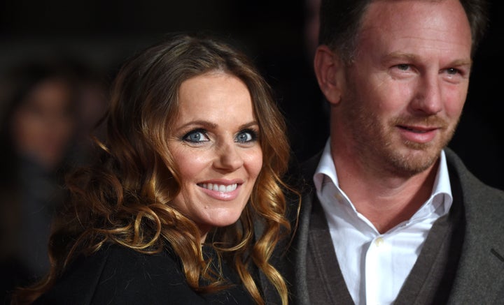 <strong>Geri with her husband Christian Horner.</strong>