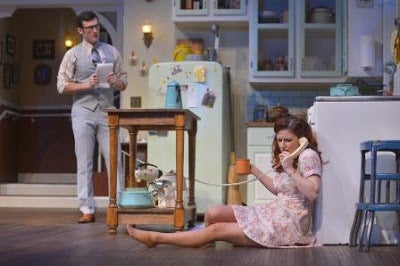 Joshua Marx (Barnette Lloyd) and Lizzie O'Hara (Babe Magrath) in a scene from <em><strong>Crimes of the Heart</strong></em>