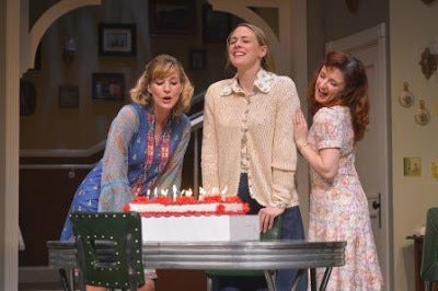 Sarah Moser, Therese Plaehn, and Lizzie O'Hara in a scene from <strong><em>Crimes of the Heart</em></strong>