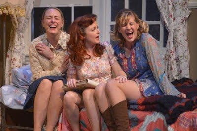 Therese Plaehn, Lizzie O'Hara, and Sarah Moser in a scene from <strong><em>Crimes of the Heart</em></strong>