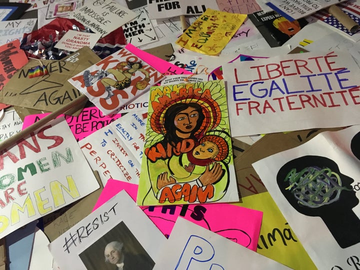 Signs from the Women’s March in New York City, January 21st, 2017