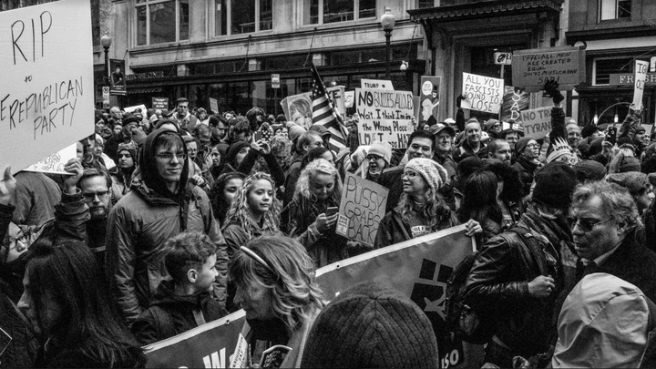 8th street, 1/2 block above the checkpoint entrance, around 11am