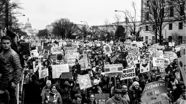 <p>Pennsylvania Ave, about 7th Street, looking toward the Capitol. </p>