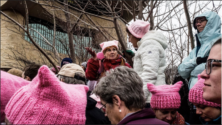<p>“Pink Pussy Hats.”</p>