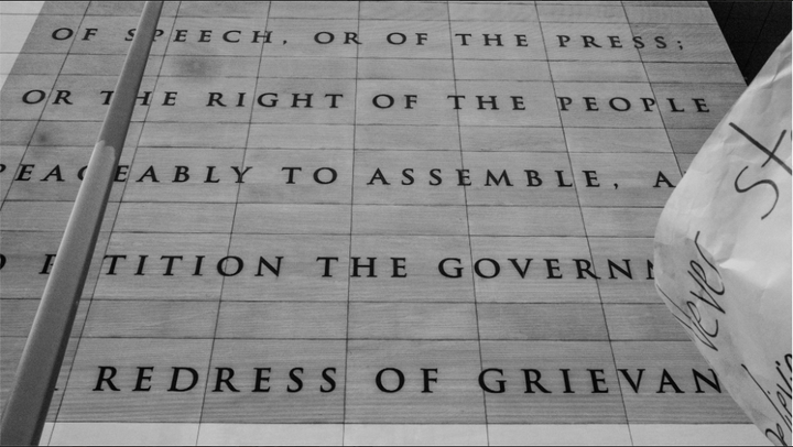 “I'm always moved by this inscription on the Newseum. Especially when I'm in the process of doing what it says.” 