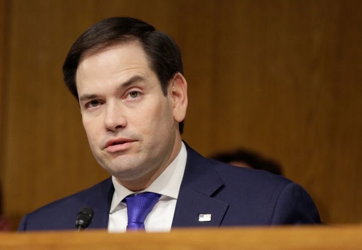 Senator Marco Rubio (R-FL) questions witnesses during a Senate Select Committee on Intelligence hearing on “Russia’s intelligence activities" on Capitol Hill in Washington, U.S. January 10, 2017. (REUTERS/Joshua Roberts)