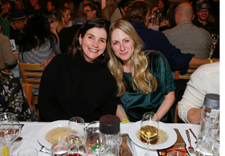 Julie Ormond enjoys dinner at the first night of ChefDance with special menu designed by Chef Shawn McClain. 