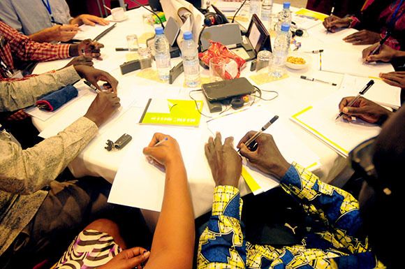 Teachers, policymakers and education implementers discuss promising approaches to improve learning at Results for Development’s early learning toolkit workshop in Dakar, Senegal.