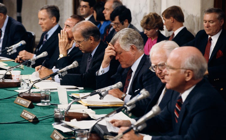 The Senate Judiciary Committee was made up of all white men in 1991. 