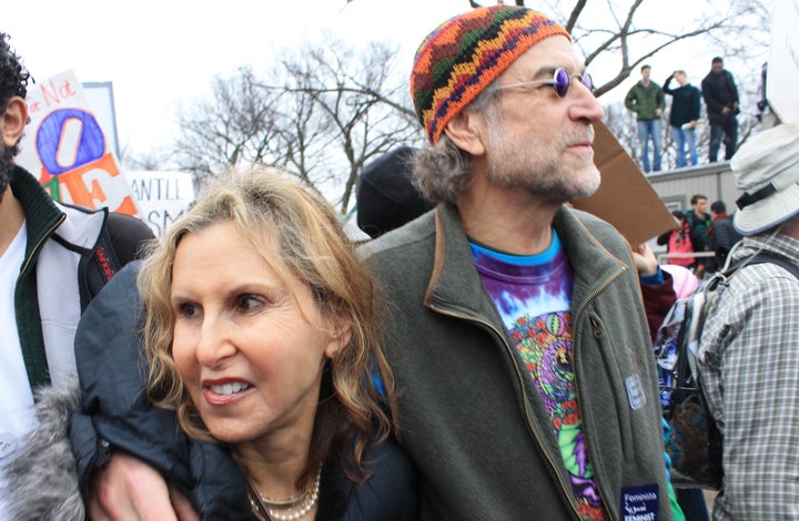 My parents marching for equality at the Women's March in D.C.