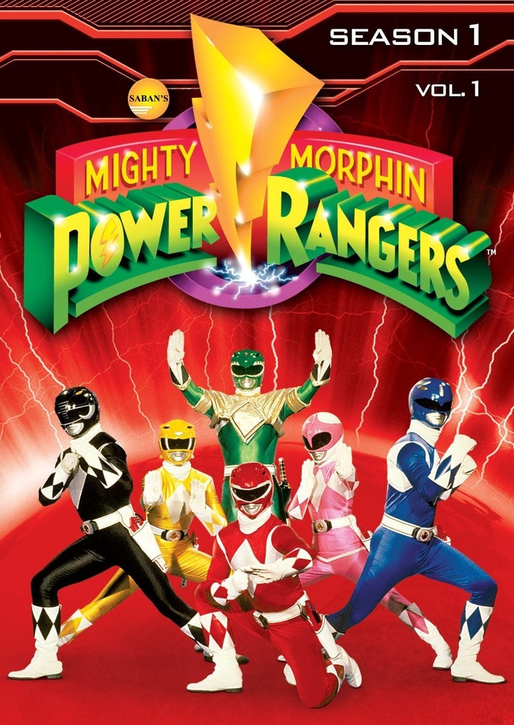 DVD cover of the Mighty Morphin Power Rangers: Season 1, Vol. 1. 