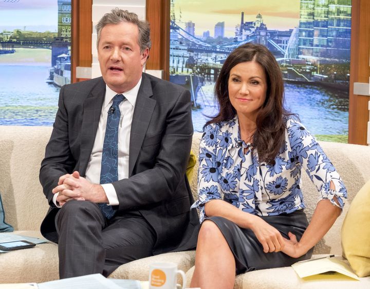 Piers co-hosts 'Good Morning Britain' with Susanna Reid